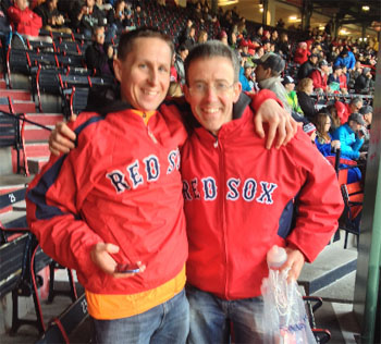 Alan & Vivian at the Red Sox game