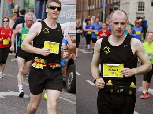 Pat King and Patrick Walsh...4:09:46 and 4:33:18 in the full marathon respectively