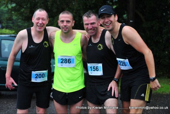 Ed Fitgerald, Eric Browne, Kieran Mulcahy & Tim McCarthy at the Midleton Run Half-Marathon