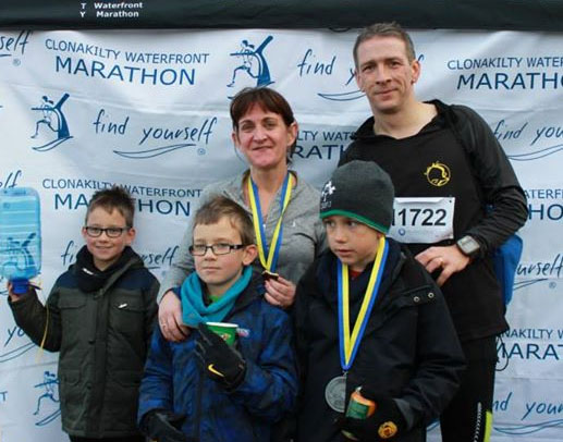 Catriona & Richard Hawkins...59:54 & 47:31 respectively in the 10k