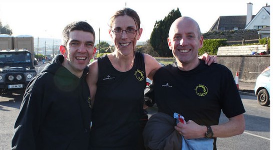 Post race...Gearoid O'Leary, Elaine Guinane & Ruairi Egan