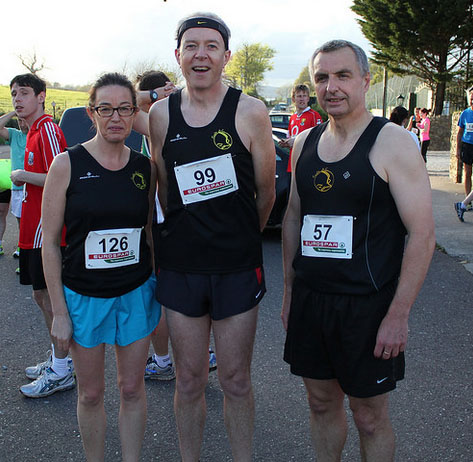 Deirdre O'Callaghan, Paul Cotter & Eddie Byrne before the race