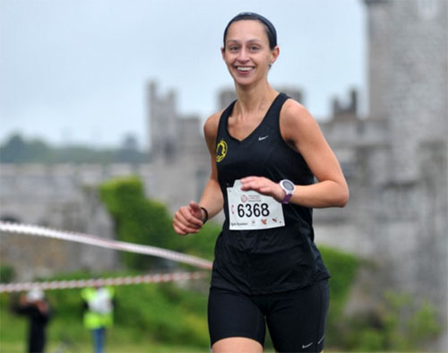 Tracey Cotter near Blackrock Castle in the relay